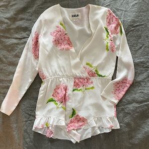 Stone Cold Fox floral romper size M/L. In excellent condition.